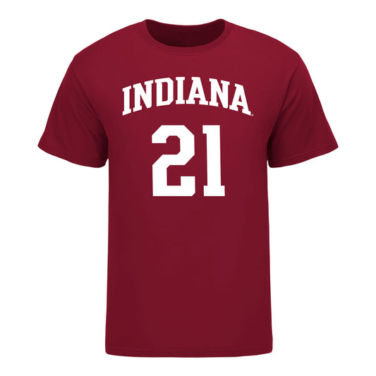 Indiana Hoosiers Adidas #21 Drew Snively Student Athlete Mens Basketball T-Shirt