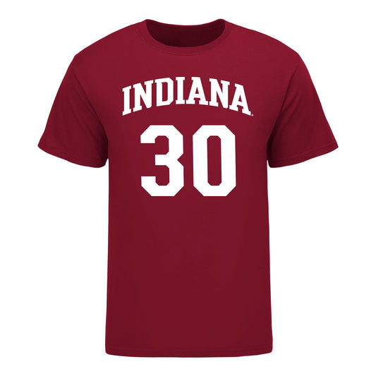 Indiana Hoosiers Adidas #30 Ian Stephens Student Athlete Mens Basketball T-Shirt