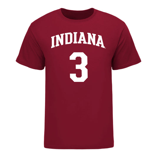 Indiana Hoosiers Adidas #3 Maya Makalusky Student Athlete Womens Basketball T-Shirt