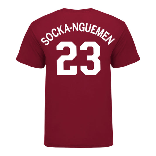 Indiana Hoosiers Adidas #23 Zania Socka-Nguemen Student Athlete Womens Basketball T-Shirt