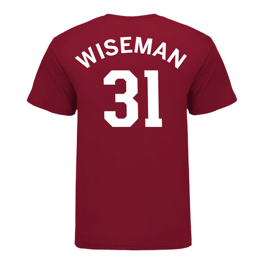 Indiana Hoosiers Adidas #31 Faith Wiseman Student Athlete Womens Basketball T-Shirt