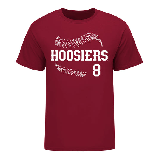 Indiana Hoosiers Softball #8 Madalyn Strader Student Athlete T-Shirt