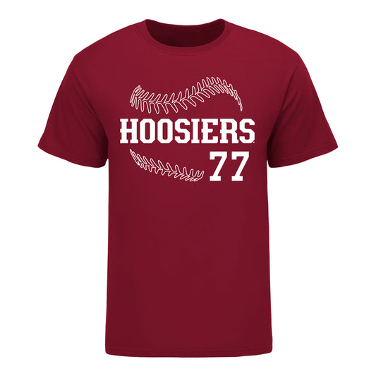 Indiana Hoosiers Softball #77 Ella Troutt Student Athlete T-Shirt