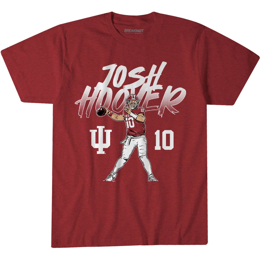 Indiana Hoosiers Breaking T Student Athlete Josh Hoover All Star T-Shirt