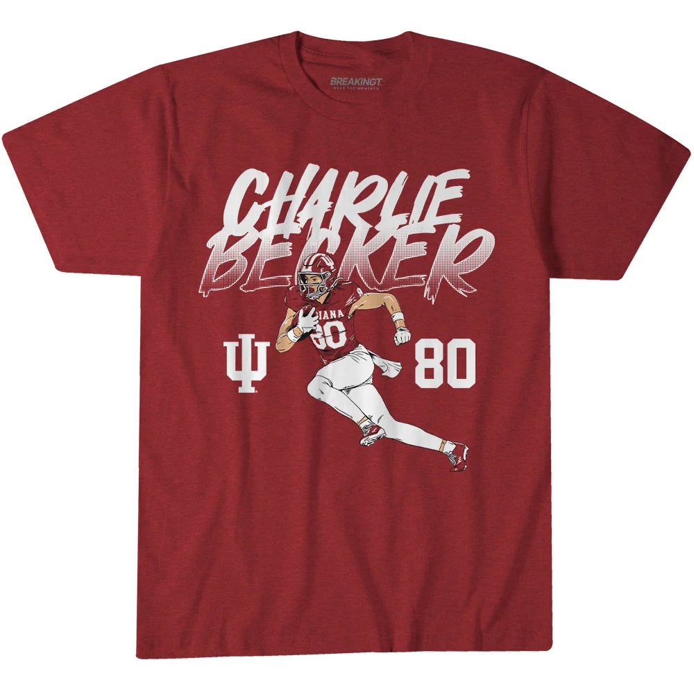 Indiana Hoosiers Breaking T Student Athlete Charlie Becker All Star T-Shirt
