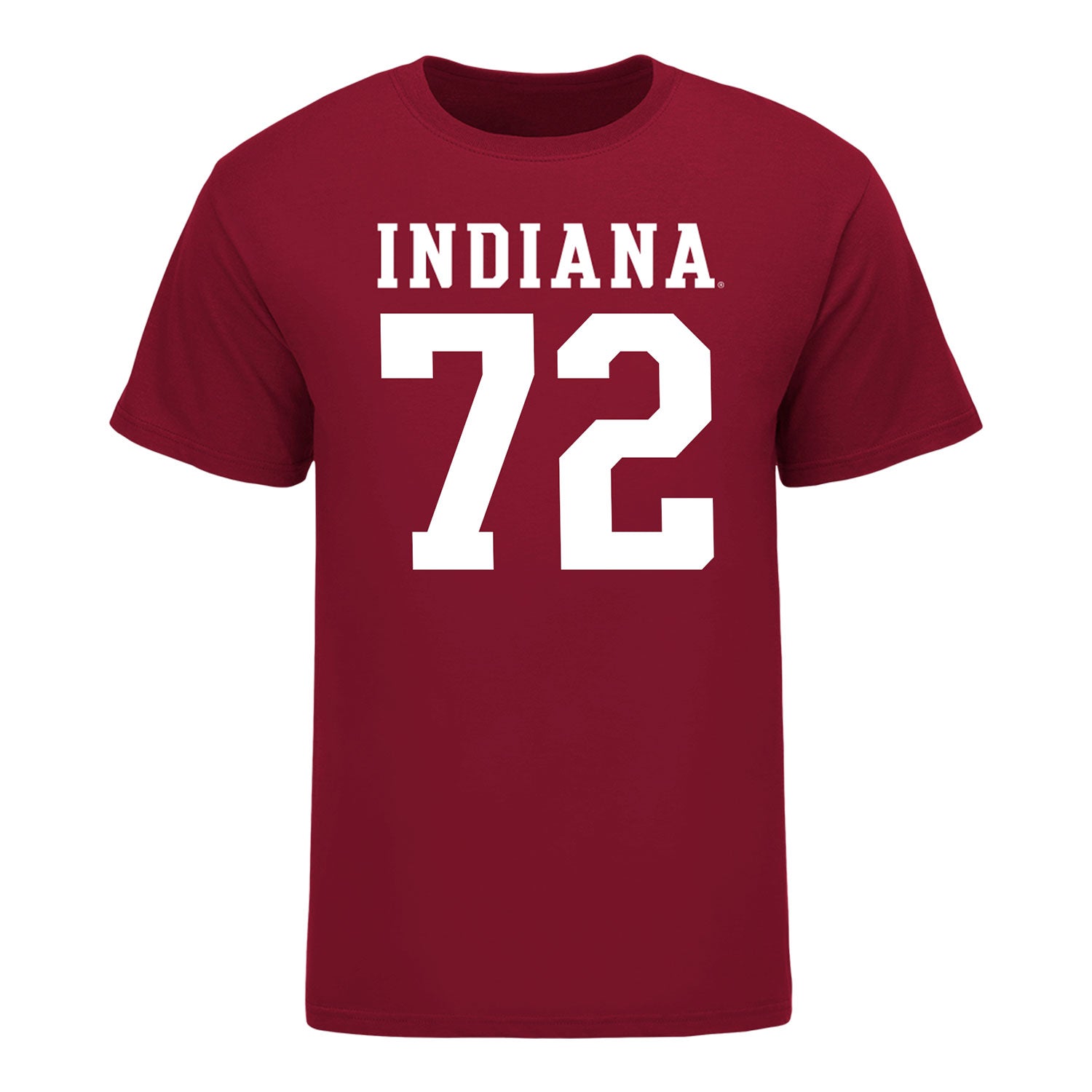 Indiana Hoosiers #72 Adedamola Ajani Student Athlete Football T-Shirt - Front View