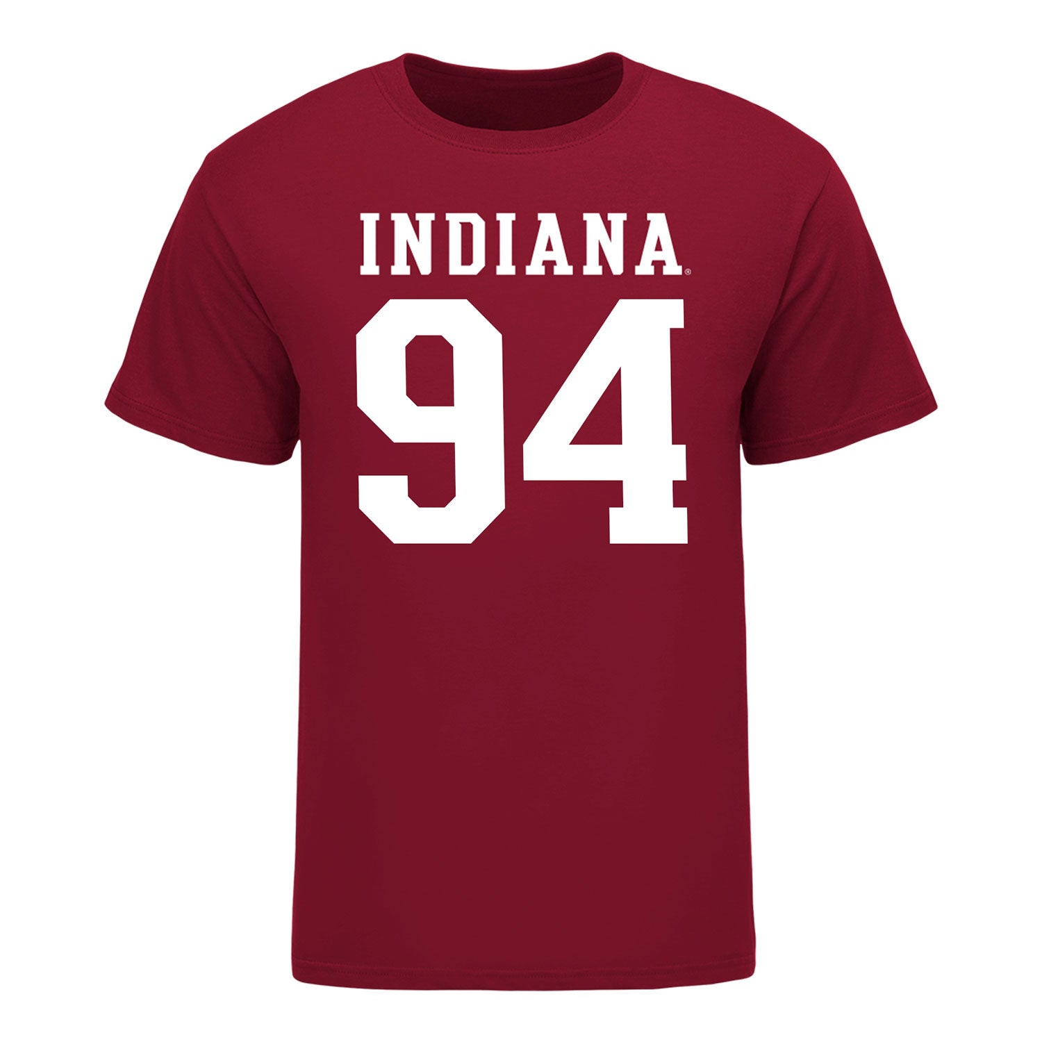 Indiana Hoosiers #94 Kyler Garcia Student Athlete Football T-Shirt - Front view