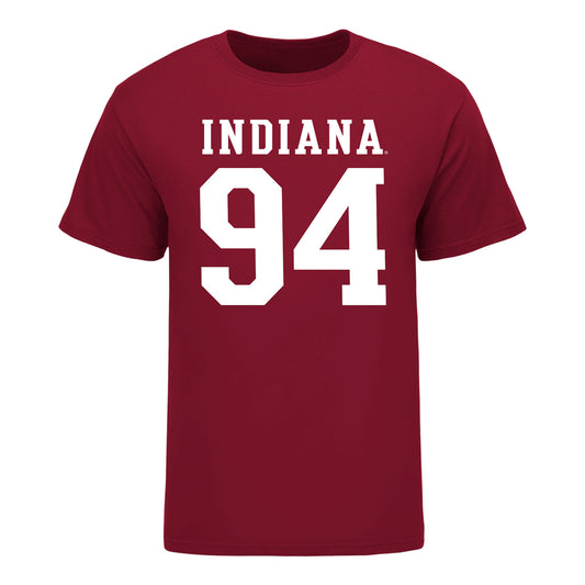 Indiana Hoosiers #94 Kyler Garcia Student Athlete Football T-Shirt - Front view