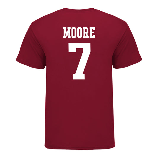 Indiana Hoosiers #7 Louis Moore  Student Athlete Football T-Shirt