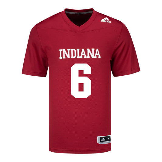 Indiana Hoosiers Adidas #6 Mikail Kamara Crimson Student Athlete Football Jersey