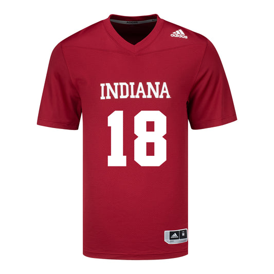 Indiana Hoosiers Adidas #18 Solomon Vanhorse Crimson Student Athlete Football Jersey