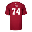 Indiana Hoosiers Adidas #74 Bray Lynch Crimson Student Athlete Football Jersey