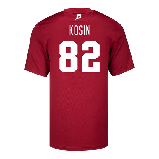 Indiana Hoosiers Adidas #82 Brody Kosin Crimson Student Athlete Football Jersey