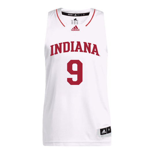 Indiana Hoosiers Adidas Men's Basketball White Student Athlete Jersey #9 Kanaan Carlyle