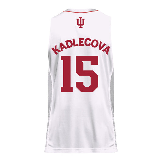 Indiana Hoosiers Adidas Women's Basketball White Student Athlete Jersey #15 Valentyna Kadlecova