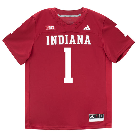 Indiana Hoosiers Adidas Football Student Athlete #1 Amare Ferrell Premier Football Jersey - Front VIew