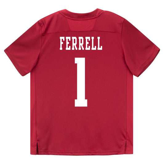 Indiana Hoosiers Adidas Football Student Athlete #1 Amare Ferrell Premier Football Jersey - Back View