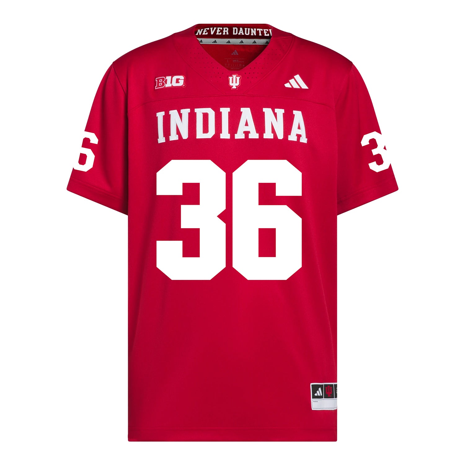 Indiana Hoosiers Adidas Football Student Athlete #36 Clay Conner Premier Football Jersey