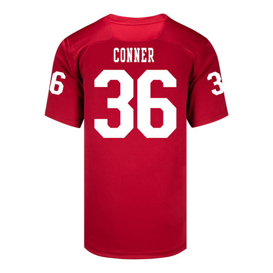 Indiana Hoosiers Adidas Football Student Athlete #36 Clay Conner Premier Football Jersey