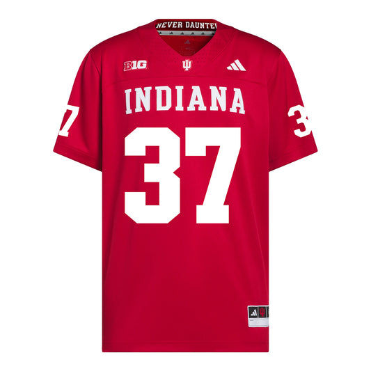 Indiana Hoosiers Adidas Football Student Athlete #37 Heath Kizer Premier Football Jersey
