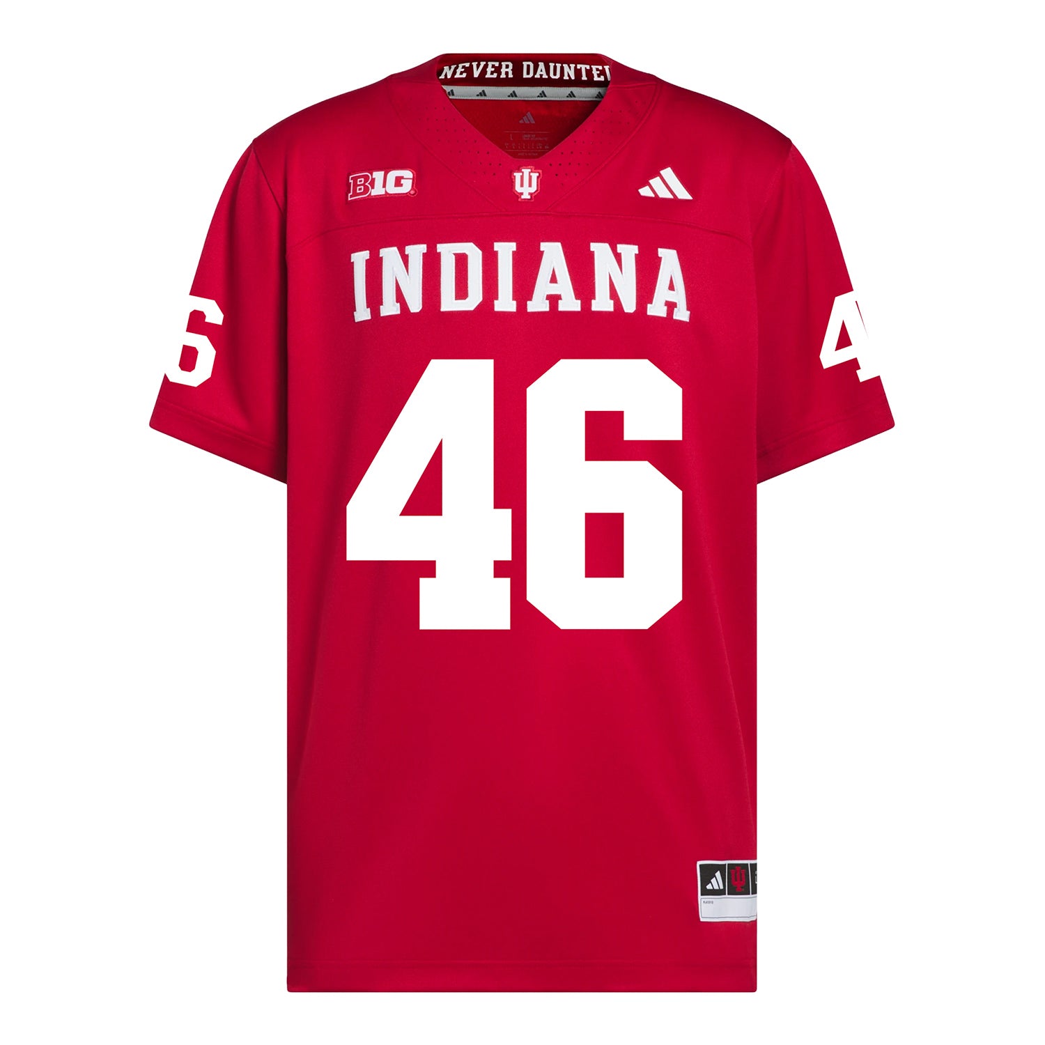 Indiana Hoosiers Adidas Football Student Athlete #46 Isaiah Jones Premier Football Jersey