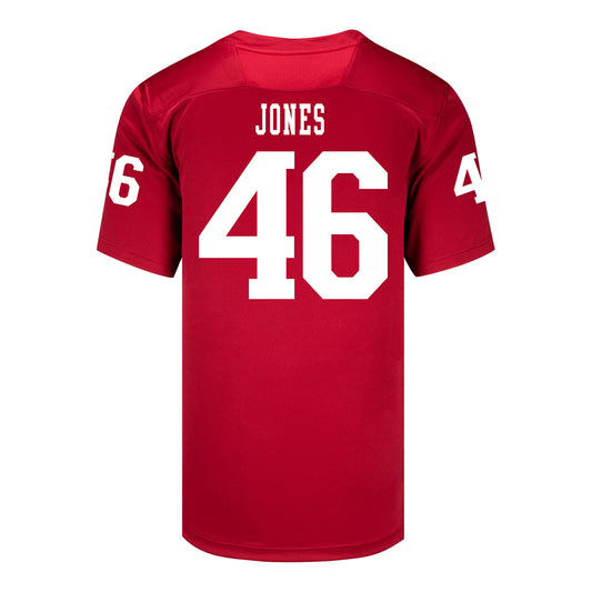 Indiana Hoosiers Adidas Football Student Athlete #46 Isaiah Jones Premier Football Jersey