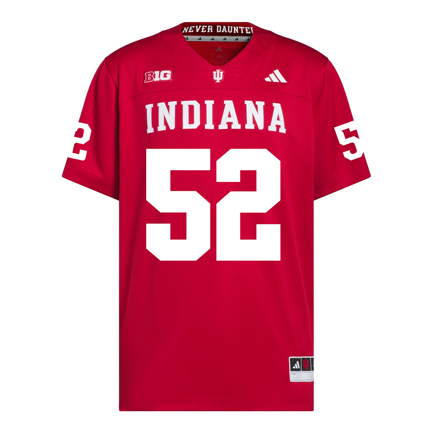 Indiana Hoosiers Adidas Football Student Athlete #52 Clayton Allen Premier Football Jersey