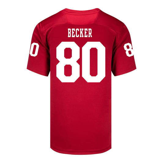 Indiana Hoosiers Adidas Football Student Athlete #80 Charlie Becker Premier Football Jersey