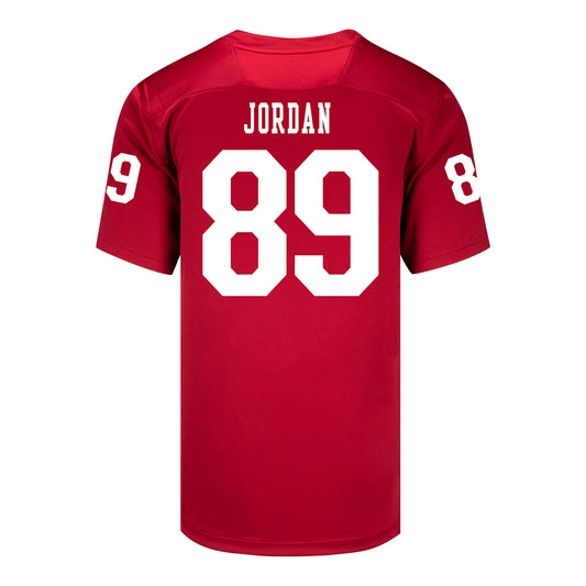 Indiana Hoosiers Adidas Football Student Athlete #89 Camden Jordan Premier Football Jersey