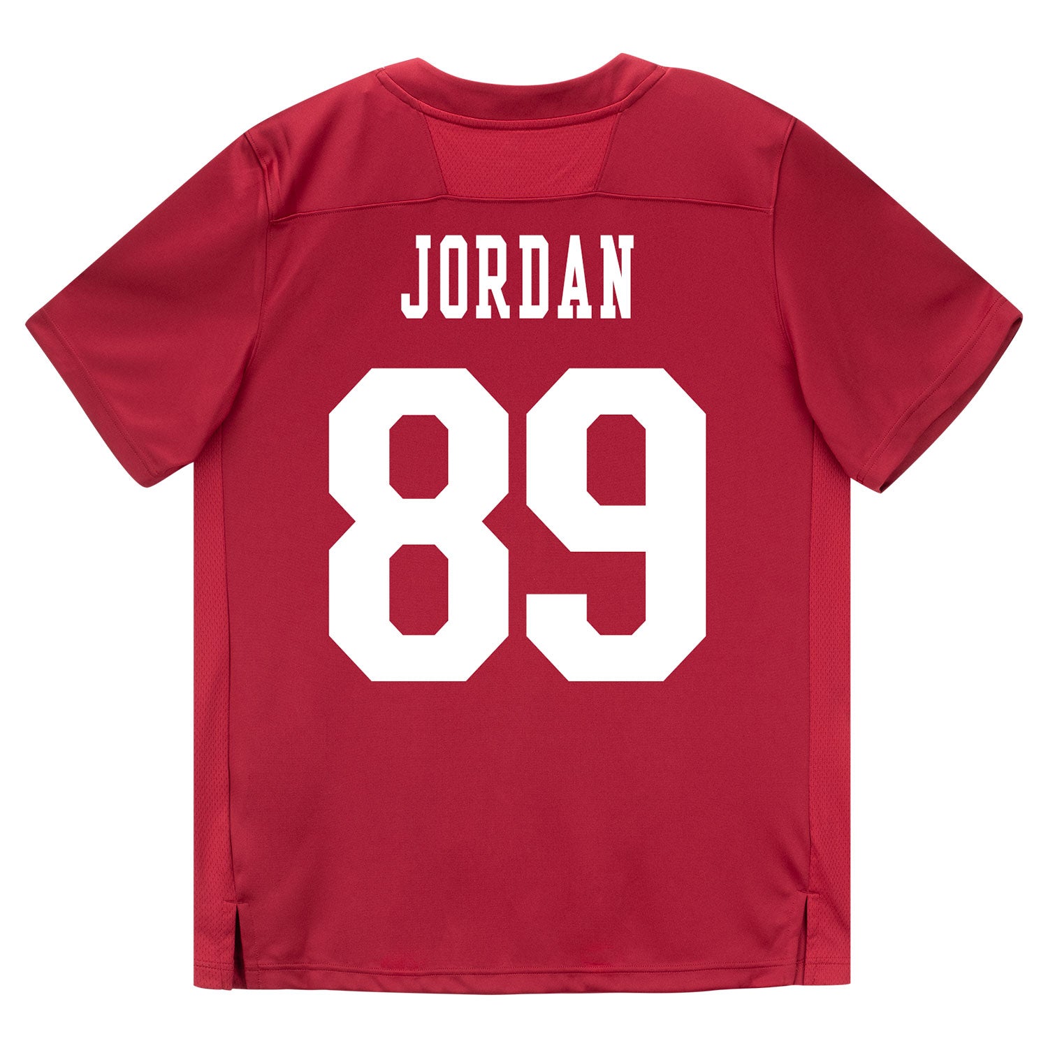 Indiana Hoosiers Adidas Football Student Athlete #89 Camden Jordan Premier Football Jersey - Back View
