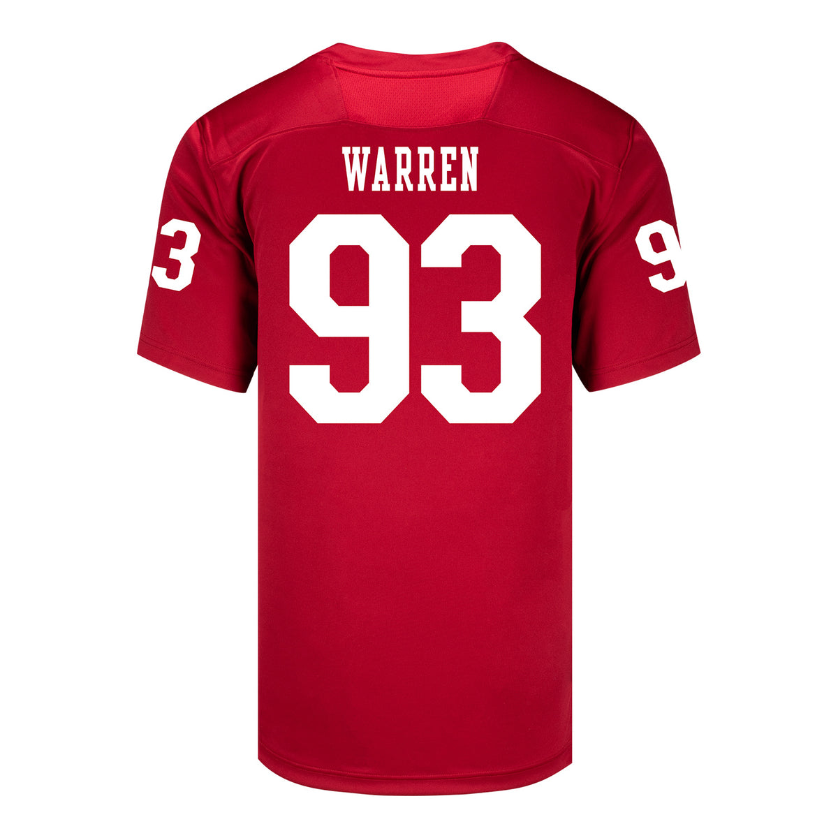 adidas Quinn Warren #93 Premier Crimson Football Jersey