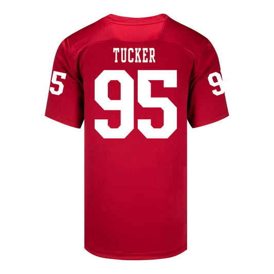 Indiana Hoosiers Adidas Football Student Athlete #95 Tyrique Tucker Premier Football Jersey