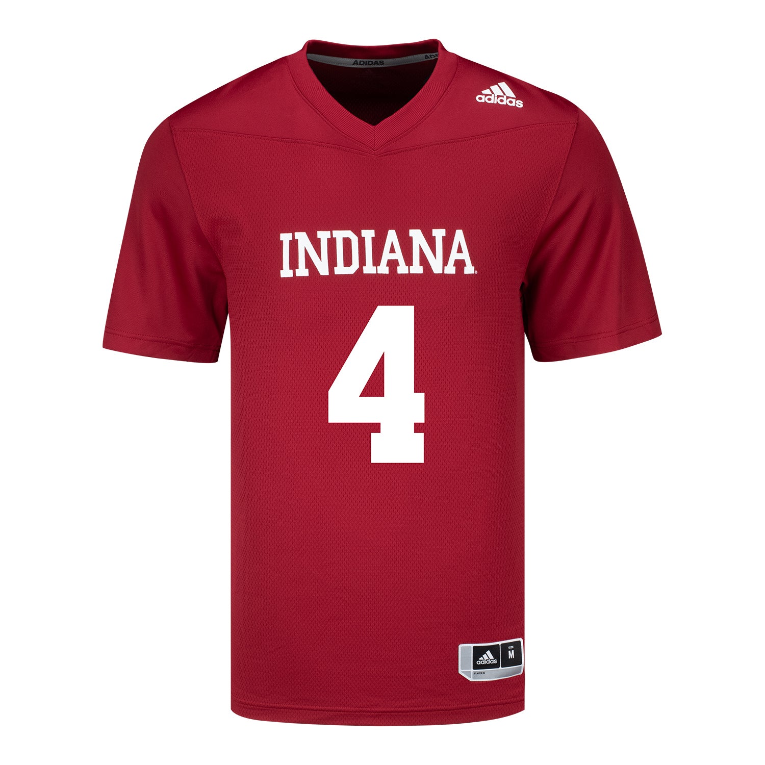 Indiana Hoosiers Adidas #4 Aiden Fisher Crimson Student Athlete Football Jersey