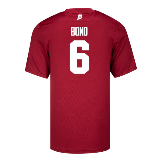 Indiana Hoosiers Adidas #6 Lebron Bond Crimson Student Athlete Football Jersey