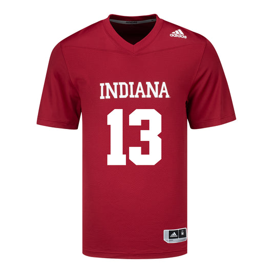 Indiana Hoosiers Adidas #13 Kellan Wyatt Crimson Student Athlete Football Jersey