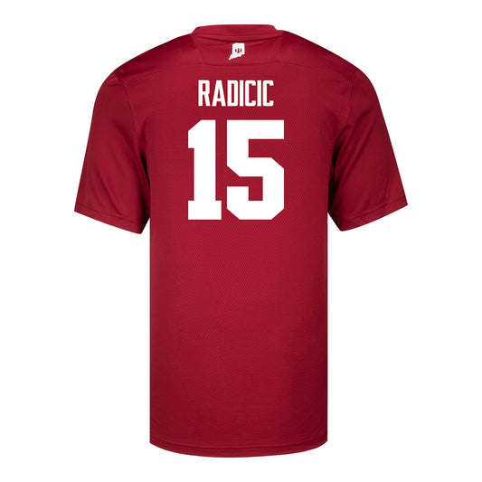 Indiana Hoosiers Adidas #15 Nicolas Radicic Student Athlete Football Jersey