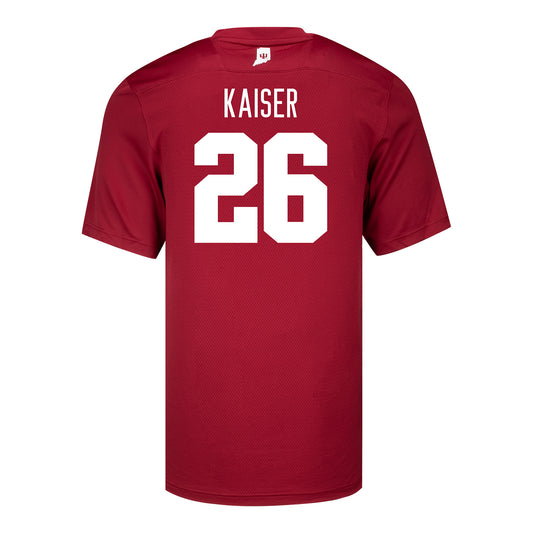 Indiana Hoosiers Adidas #26 Cade Kaiser Student Athlete Football Jersey
