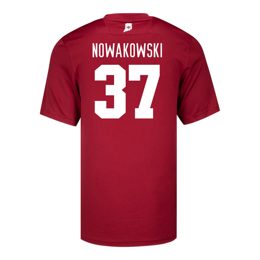 Indiana Hoosiers Adidas #37 Riley Nowakowski Student Athlete Football Jersey