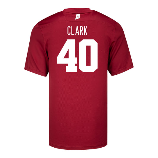 Indiana Hoosiers Adidas #40 Quentin Clark Student Athlete Football Jersey