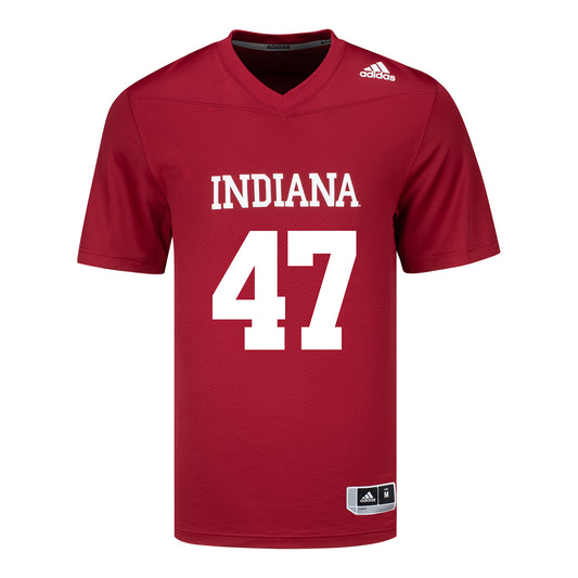 Indiana Hoosiers Adidas #47 Finn Walters Student Athlete Football Jersey