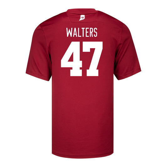 Indiana Hoosiers Adidas #47 Finn Walters Student Athlete Football Jersey