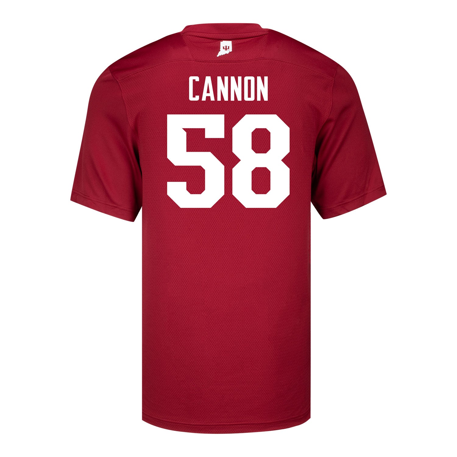 Indiana Hoosiers Adidas #58 Aden Cannon Student Athlete Football Jersey - Back View