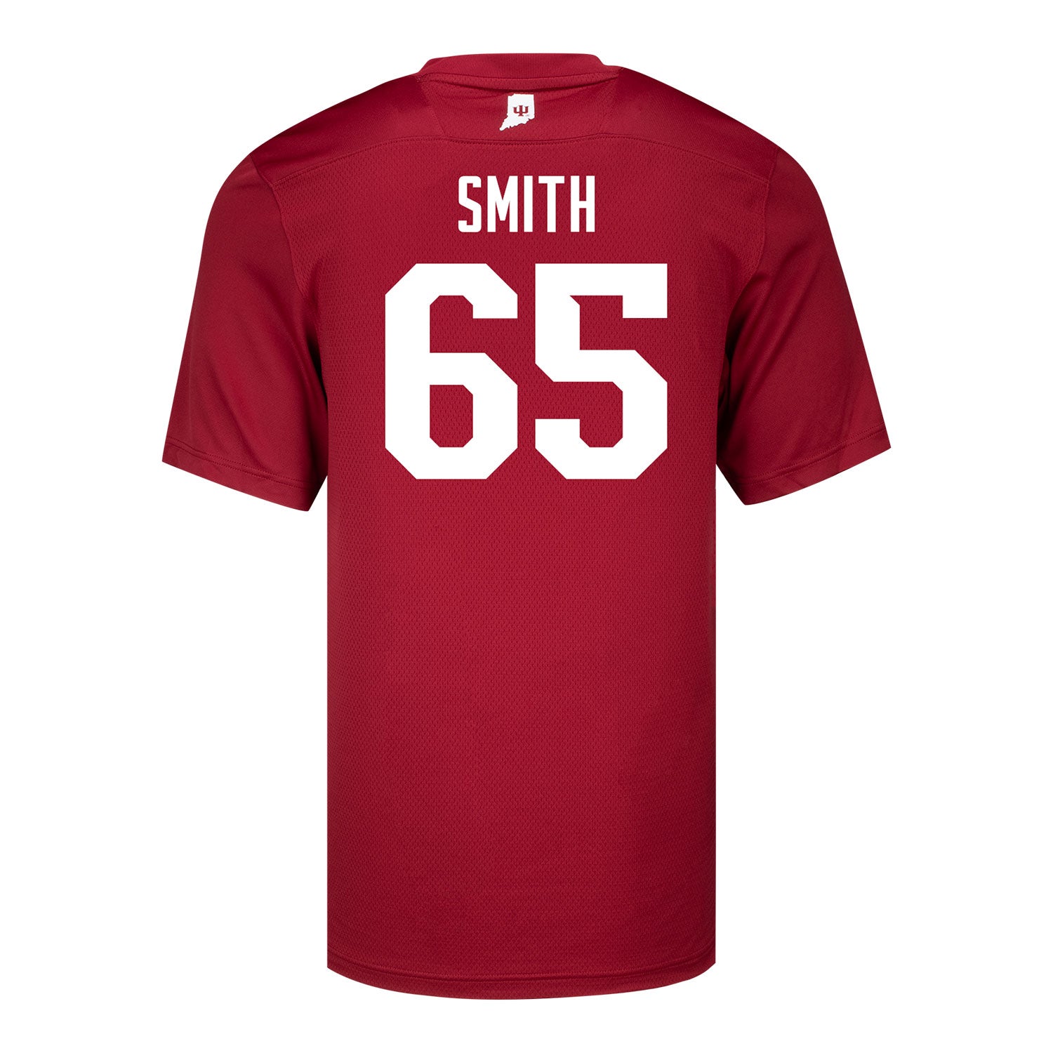 Indiana Hoosiers Adidas #65 Carter Smith Student Athlete Football Jersey - Back View