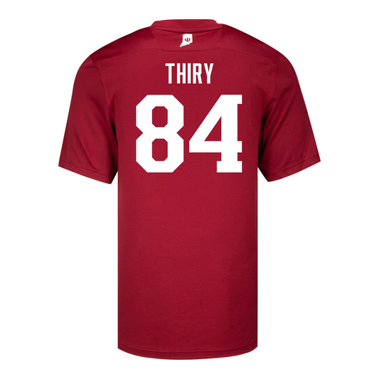 Indiana Hoosiers Adidas #84 Blake Thiry Student Athlete Football Jersey - Back View