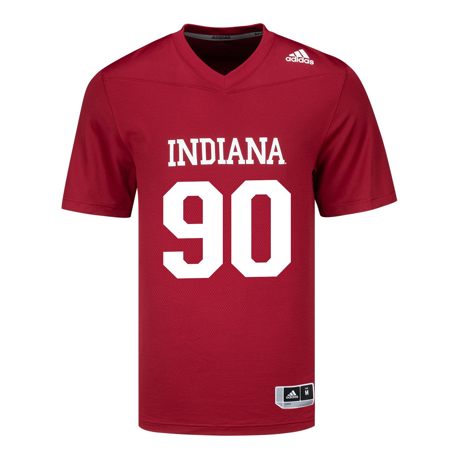 Indiana Hoosiers Adidas #90 Joshua Placzek Student Athlete Football Jersey - Front View