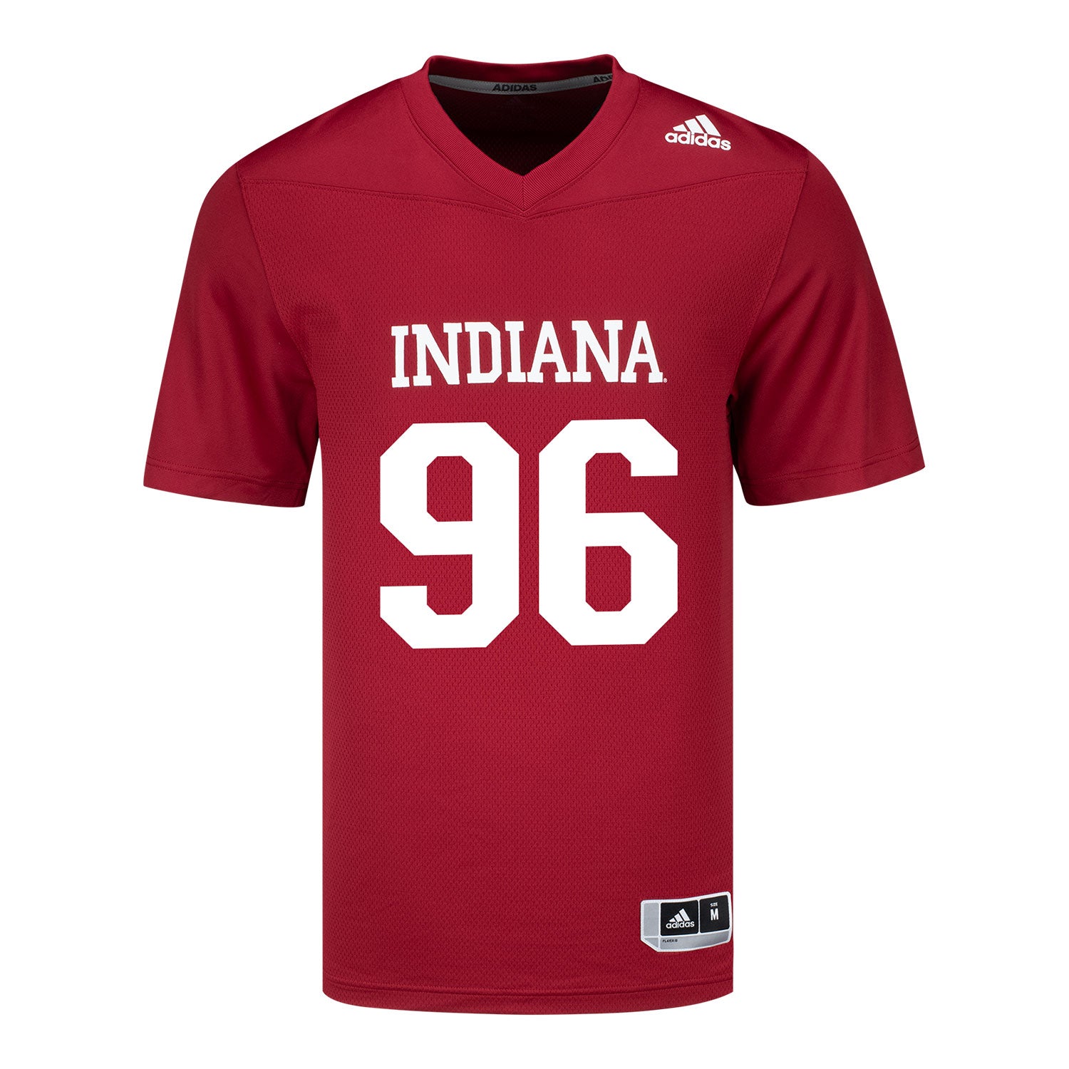 Indiana Hoosiers Adidas #96 Triston Abram Student Athlete Football Jersey - Front View