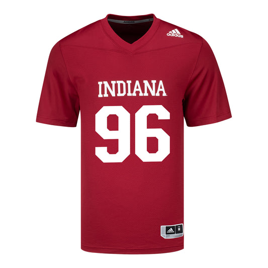 Indiana Hoosiers Adidas #96 Triston Abram Student Athlete Football Jersey - Front View