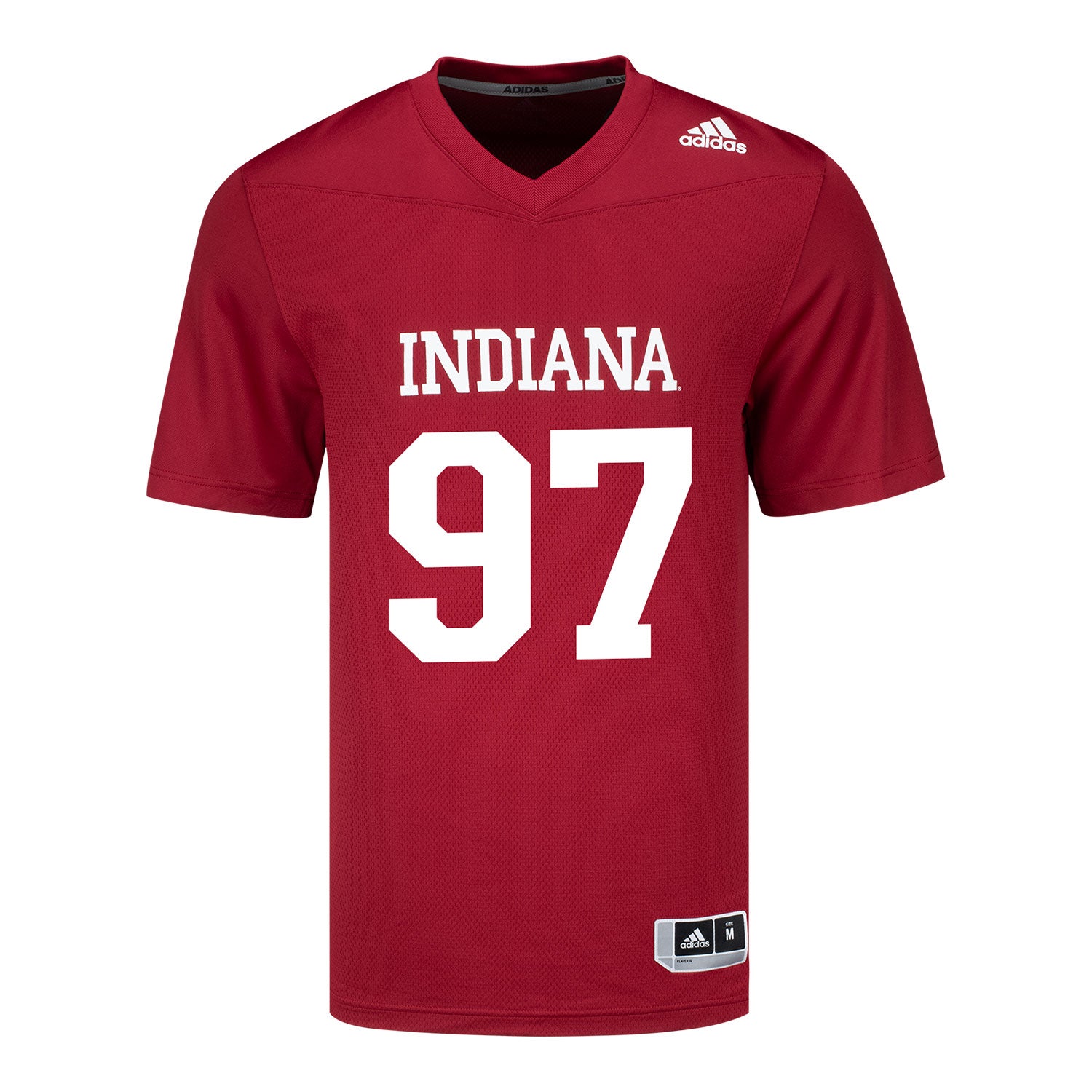 Indiana Hoosiers Adidas #97 Mario Landino Student Athlete Football Jersey - Front View