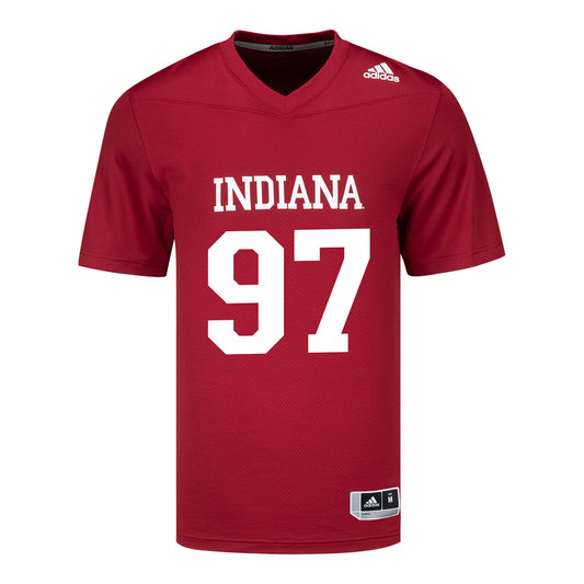 Indiana Hoosiers Adidas #97 Mario Landino Student Athlete Football Jersey - Front View