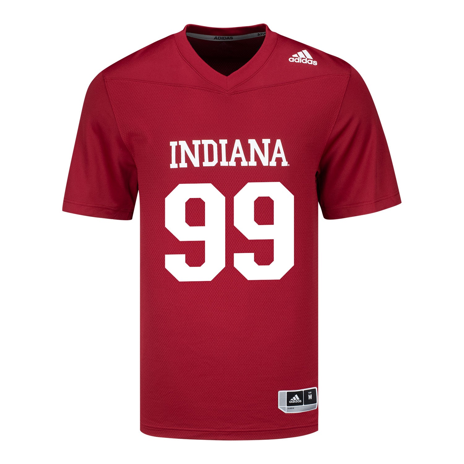 Indiana Hoosiers Adidas #99 Tyrone Burrus Jr. Student Athlete Football Jersey - Front View